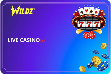Wildz Casino livejakaja pyörittää rulettikiekkoa studiossa samalla kun pelaajat seuraavat lähetystä mobiilista ja tietokoneelta